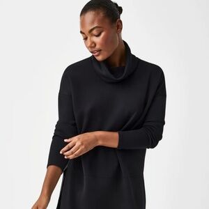 Spanx AirEssentials Turtleneck Tunic (original length) | Black